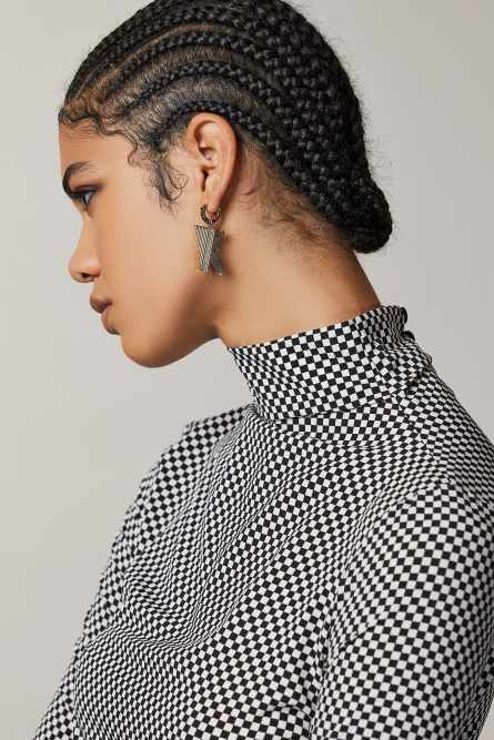 Rock Crystal sleeper earrings, Gold, Patrizia Pepe