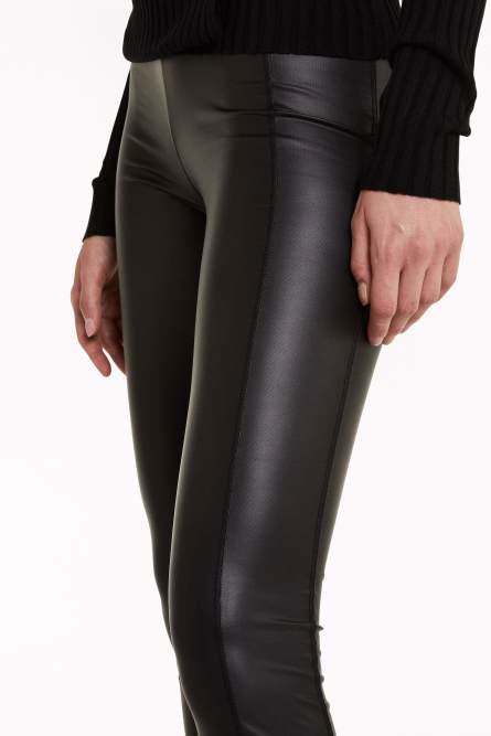 Leggings aus Kunstleder, Schwarz, Patrizia Pepe
