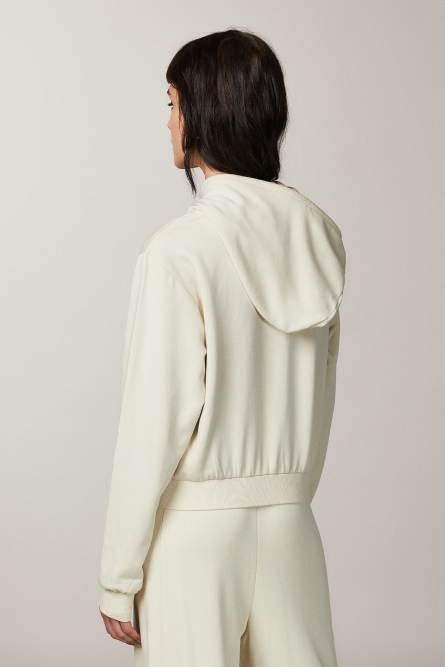 Brushed hoodie, Beige, Patrizia Pepe