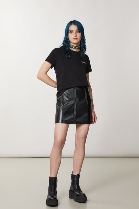 T-shirt with logo, Black, Patrizia Pepe