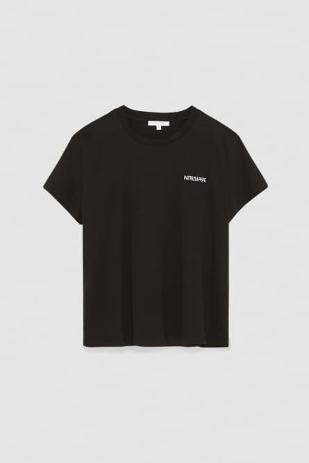 T-shirt with logo, Black, Patrizia Pepe