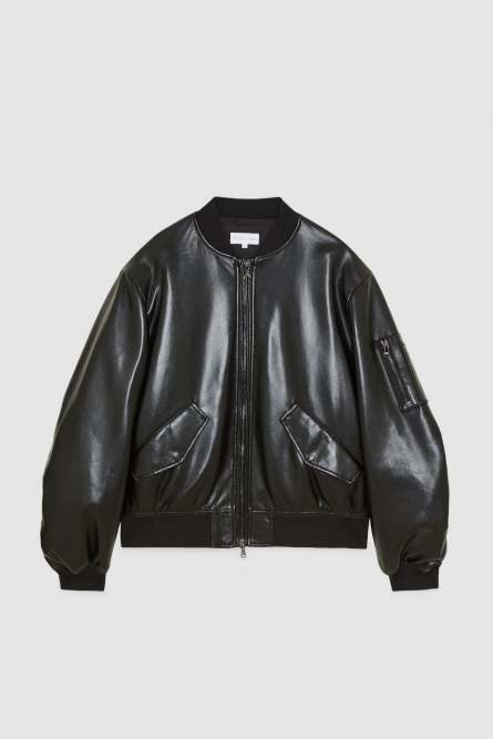 Wattierte Bomberjacke, Schwarz, Patrizia Pepe