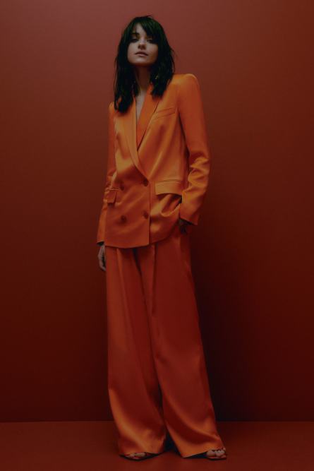 Elegant palazzo pants, Orange, Patrizia Pepe