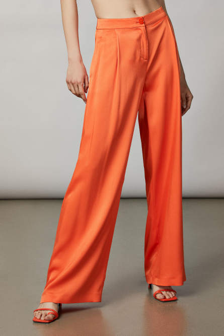 Elegant palazzo pants, Orange, Patrizia Pepe