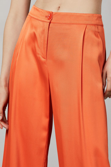 Elegant palazzo pants, Orange, Patrizia Pepe