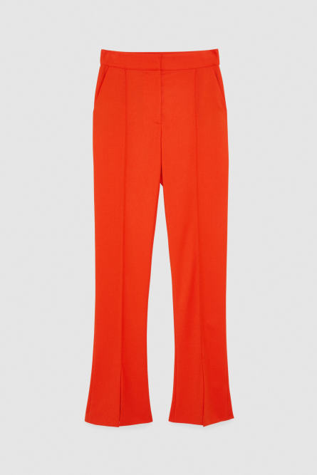 Hose mit Schlitz, Orange, Patrizia Pepe