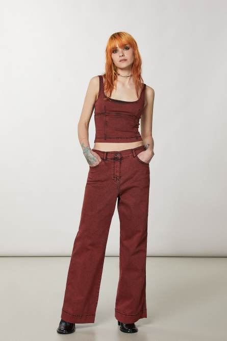 Soft denim pants, Black, Patrizia Pepe