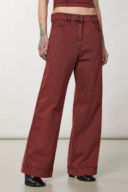 Soft denim pants, Black, Patrizia Pepe