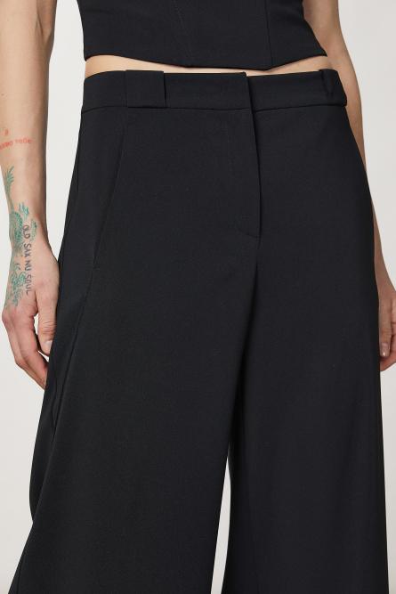 Pantaloni a palazzo ESSENTIAL, Nero, Patrizia Pepe