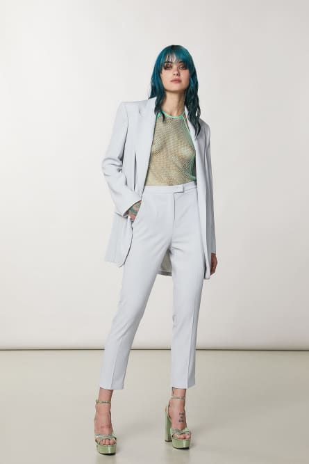 ESSENTIAL cigarette pants, Grey, Patrizia Pepe