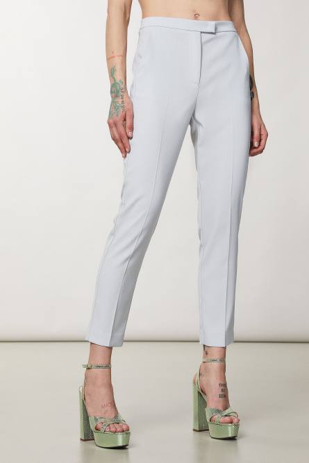 ESSENTIAL cigarette pants, Grey, Patrizia Pepe