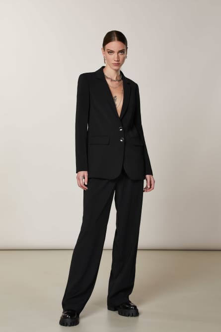 Essential boyfriend jacket, Black, Patrizia Pepe