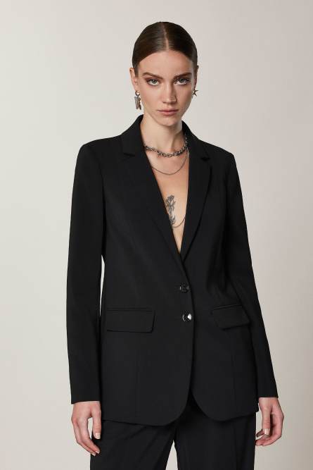 Essential boyfriend jacket, Black, Patrizia Pepe