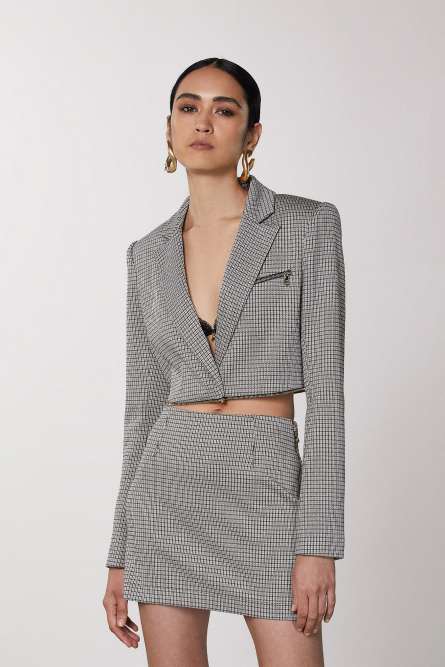 Zip-up jacket, Beige, Patrizia Pepe
