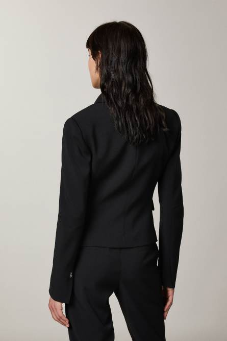 1-Knopf-Blazer &bdquo;ESSENTIAL&ldquo;, Schwarz, Patrizia Pepe