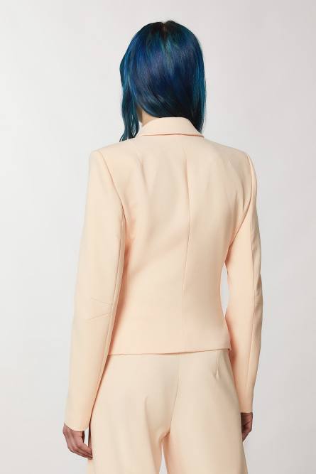 ESSENTIAL crepe jacket, Beige, Patrizia Pepe