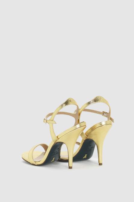 Sandalette mit Absatz, Gold, Patrizia Pepe