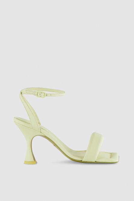Square Monochrome sandals, Yellow, Patrizia Pepe