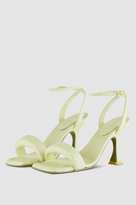 Square Monochrome sandals, Yellow, Patrizia Pepe