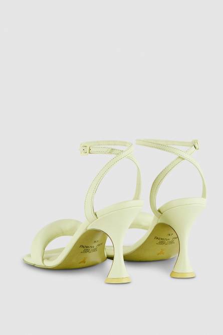 Square Monochrome sandals, Yellow, Patrizia Pepe