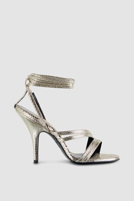 Heeled sandals, Gold, Patrizia Pepe