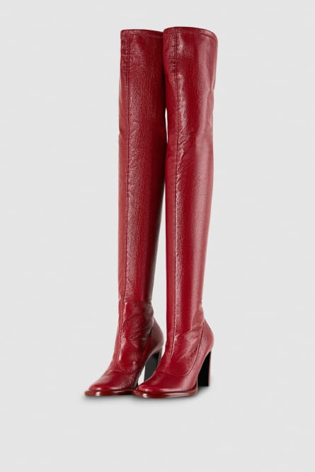 Stiefel mit Absatz, Rot, Patrizia Pepe