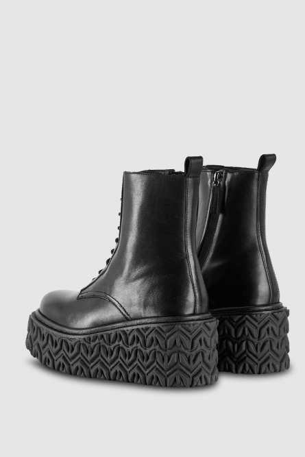 Bikerstiefel mit Reißverschluss, Schwarz, Patrizia Pepe