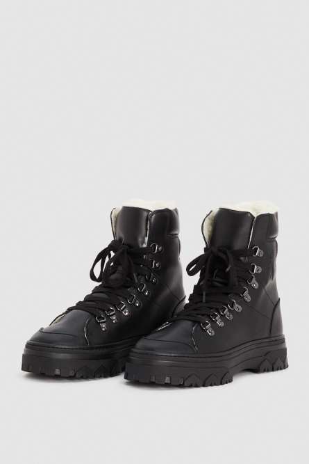 Leather shoes, Black, Patrizia Pepe