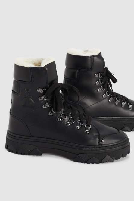 Leather shoes, Black, Patrizia Pepe