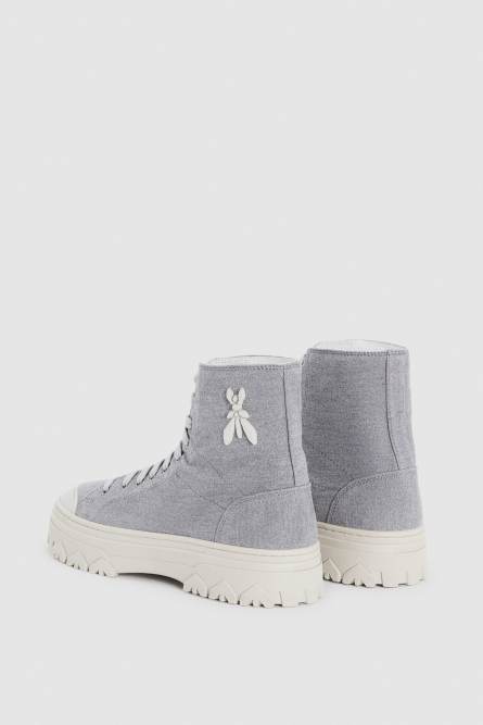 Sneakers alte tessuto, Grigio, Patrizia Pepe