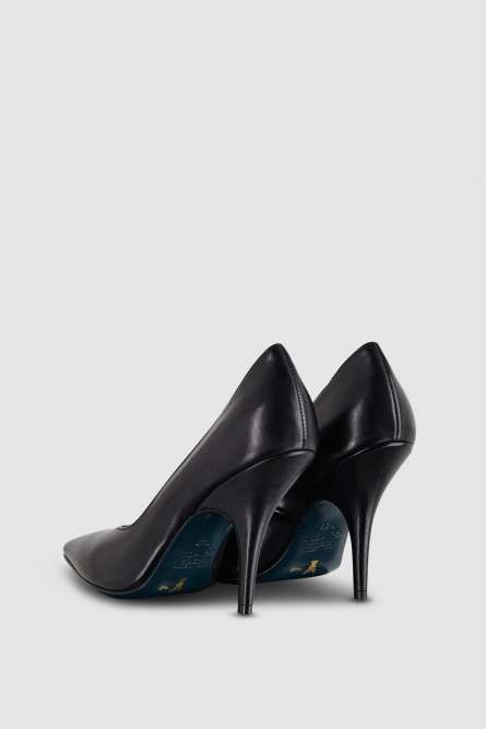 Smooth leather pumps, Black, Patrizia Pepe