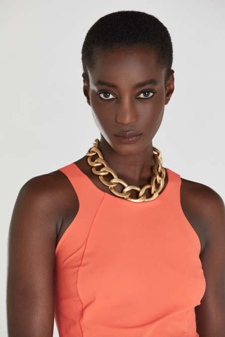 Платье-футляр миди, Розовый, Patrizia Pepe