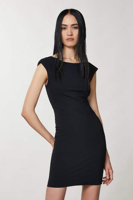 Short sheath dress, Black, Patrizia Pepe