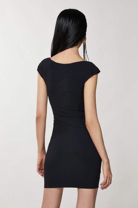 Short sheath dress, Black, Patrizia Pepe