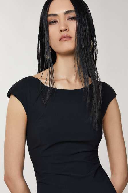 Short sheath dress, Black, Patrizia Pepe