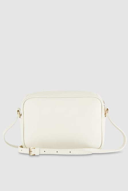Camera bag in pelle con tasca interna, Bianco, Patrizia Pepe
