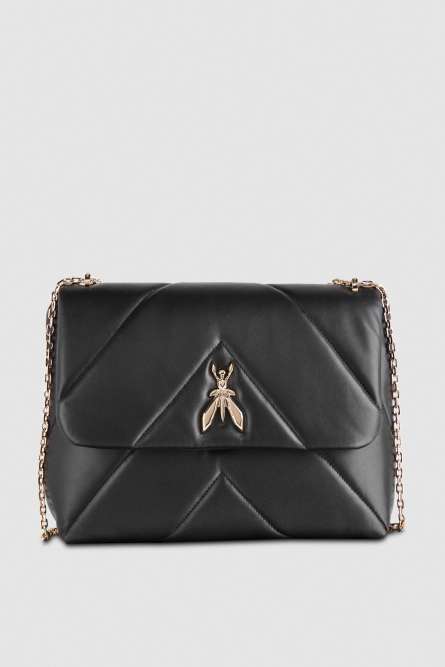 Padded Fly crossbody bag, Black, Patrizia Pepe