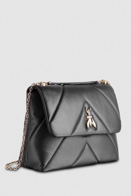 Padded Fly crossbody bag, Black, Patrizia Pepe