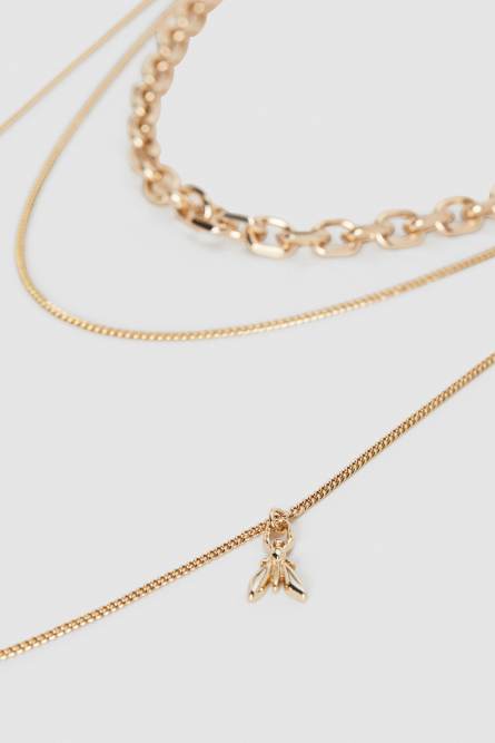 Choker avec cha&icirc;nes, Or, Patrizia Pepe