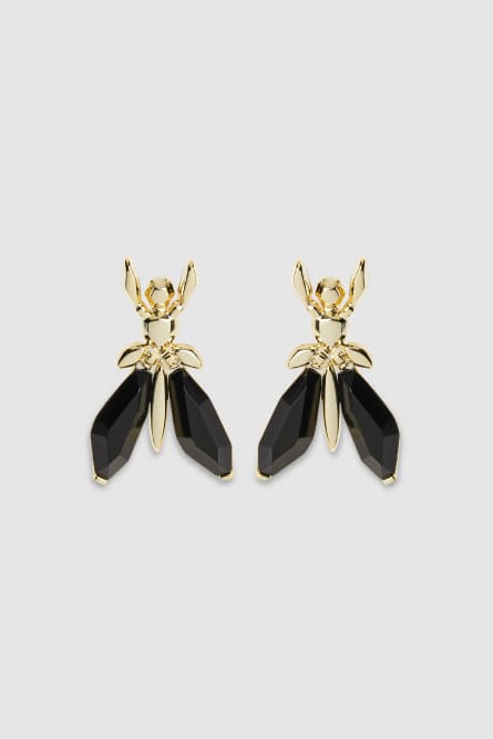 Precious Fly earrings with stones, Multicolor, Patrizia Pepe