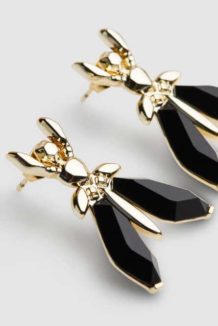 Precious Fly earrings with stones, Multicolor, Patrizia Pepe