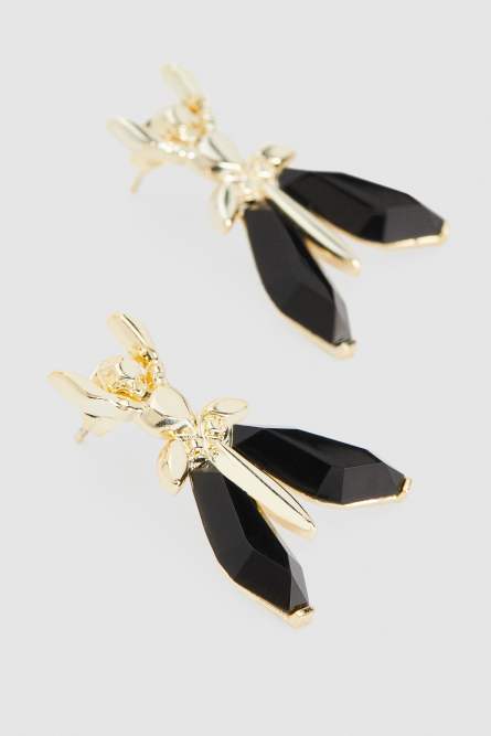 Precious Fly earrings with stones, Multicolor, Patrizia Pepe