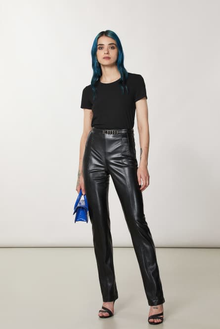 T-Shirt Essential, Schwarz, Patrizia Pepe