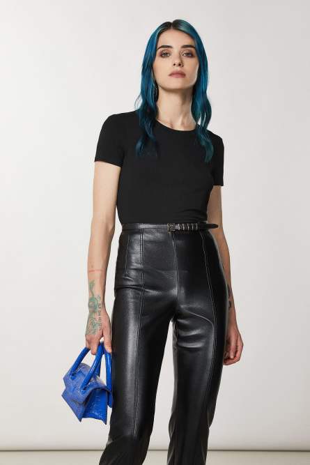 T-Shirt Essential, Schwarz, Patrizia Pepe