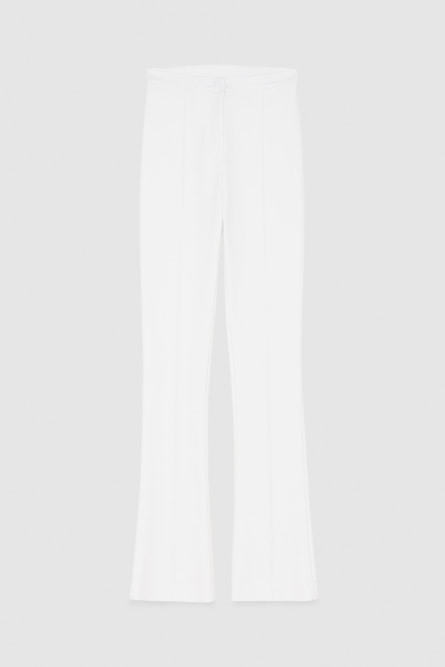 Slim Flare pants, White, Patrizia Pepe