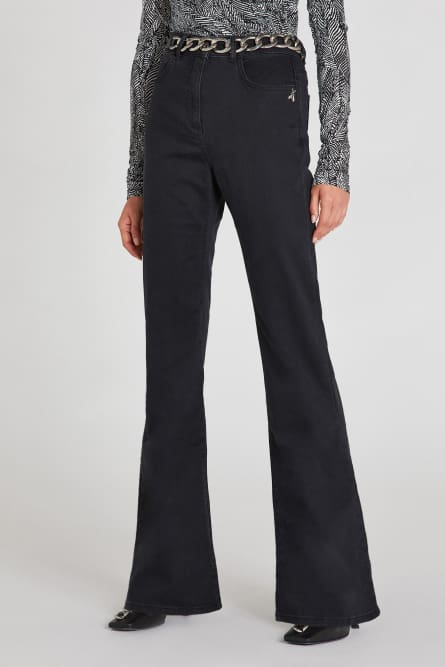 Denim jeggings, Black, Denim