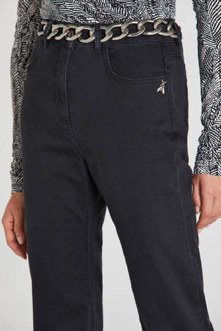 Denim jeggings, Black, Denim