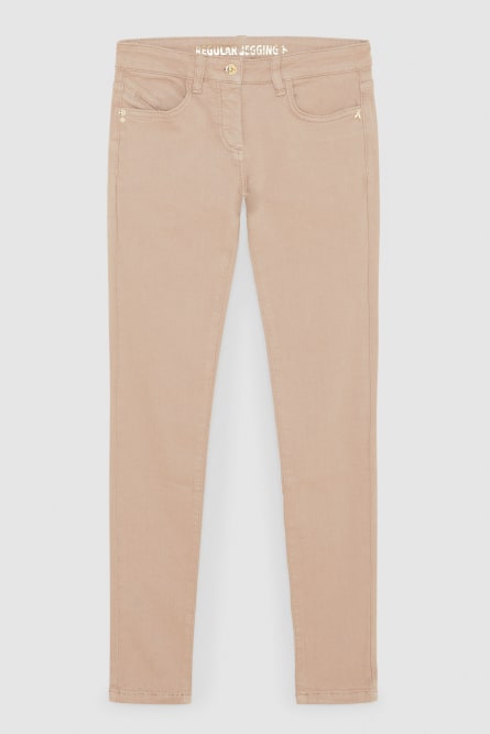 Jeggings, Beige, Denim