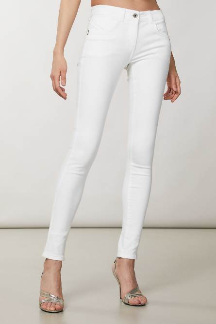 Jeggings, Bianco, Denim