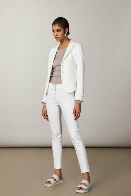 Slim pants, White, Patrizia Pepe